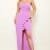 IDM8472AP - PLEATED DETAIL TUBE TOP MAXI DRESS - LAVENDER