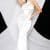 IDM7840AP - SATIN HALTER TOP MAXI DRESS - IVORY
